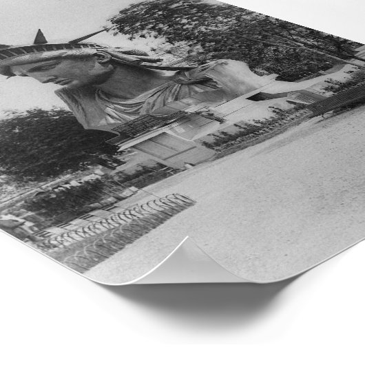 Freiheitsstatue Head - Paris Park Poster (Ecke)