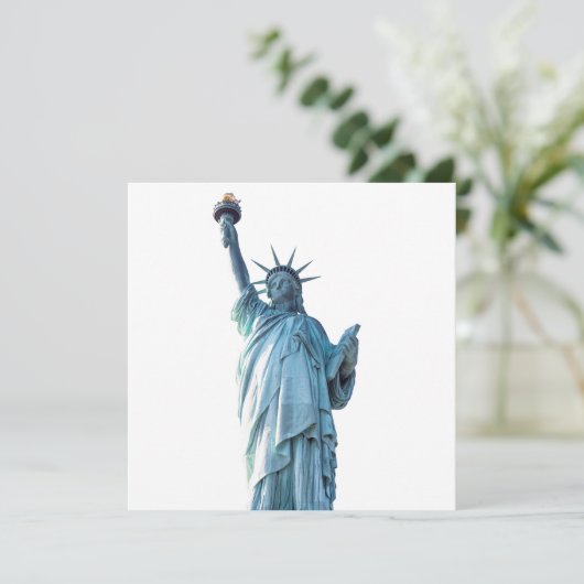Freiheitsstatue Hinweiskarte (Stehend Vorderseite)
