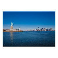 Freiheitsstatue, Hudson River und Manhattan