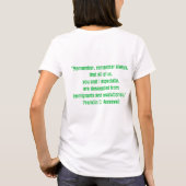 Freiheitsstatue - Immigrations-Shirt T-Shirt (Rückseite)