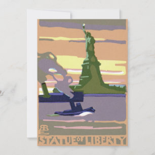 Freiheitsstatue in New York City, Vintage Travel