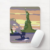 Freiheitsstatue in New York City, Vintage Travel Mousepad (Mit Mouse)