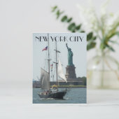 Freiheitsstatue in New York Postkarte (Stehend Vorderseite)