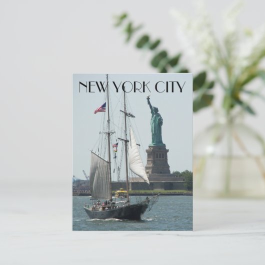 Freiheitsstatue in New York Postkarte (Stehend Vorderseite)