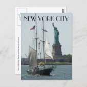 Freiheitsstatue in New York Postkarte (Vorne/Hinten)