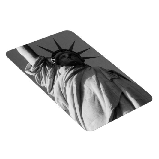 Freiheitsstatue in Schwarz-Weiß Magnet (Rechte Seite)
