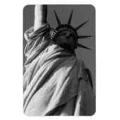 Freiheitsstatue in Schwarz-Weiß Magnet (Vertikal)