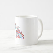 Freiheitsstatue Kaffeetasse (VorderseiteRechts)