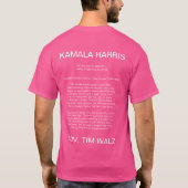 Freiheitsstatue KAMALA HARRIS T - Shirt (Rückseite)