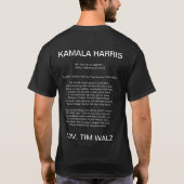 Freiheitsstatue KAMALA HARRIS T - Shirt (Rückseite)