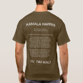 Freiheitsstatue KAMALA HARRIS T - Shirt (Rückseite)