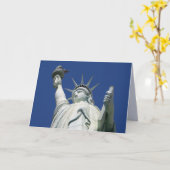 Freiheitsstatue Karte (Gelbe Blume)