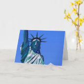 Freiheitsstatue Karte (Gelbe Blume)