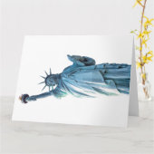 Freiheitsstatue Karte (Gelbe Blume)