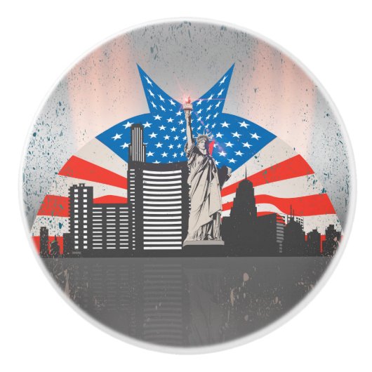 Freiheitsstatue Keramikknauf (Vorderseite)