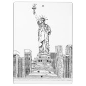 Freiheitsstatue Klemmbrett (Rückseite)
