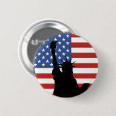 Freiheitsstatue Knopf Button (Vorne & Hinten)