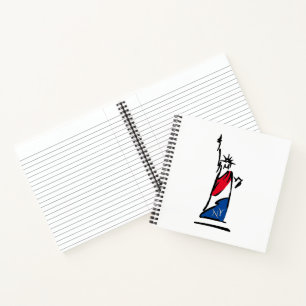Freiheitsstatue / Lady Liberty Streifen Notizblock
