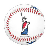 Freiheitsstatue / Lady Liberty Stripes Baseball (Vorderseite Links)