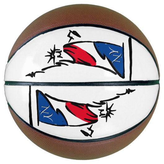 Freiheitsstatue / Lady Liberty Stripes Basketball (Vorderseite)