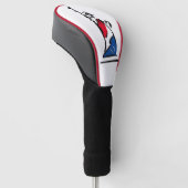 Freiheitsstatue / Lady Liberty Stripes Golf Headcover (angewinkelt)