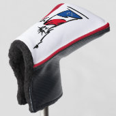 Freiheitsstatue / Lady Liberty Stripes Golf Headcover (3/4 Vorderseite)