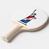 Freiheitsstatue / Lady Liberty Stripes Tischtennis Schläger (Vorderseite)