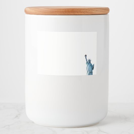 Freiheitsstatue Lebensmitteletikett (Vorderseite)