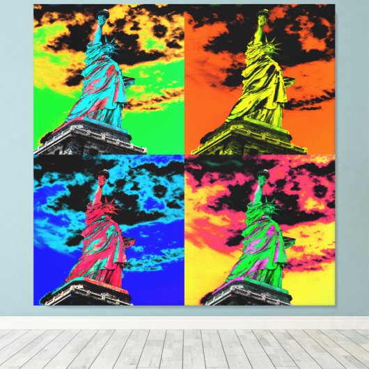Freiheitsstatue Leinwanddruck (Insitu (Holzboden))