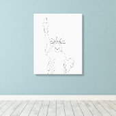 Freiheitsstatue Leinwanddruck (Insitu (Holzboden))