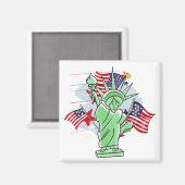 Freiheitsstatue Magnet (Vorderseite/Rückseite)