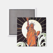 Freiheitsstatue Magnet (Vorderseite/Rückseite)