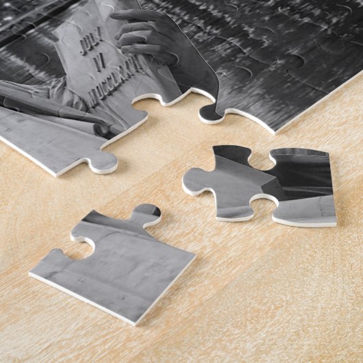 Freiheitsstatue Manhattan Wolkenkratzer Puzzle (Seite)