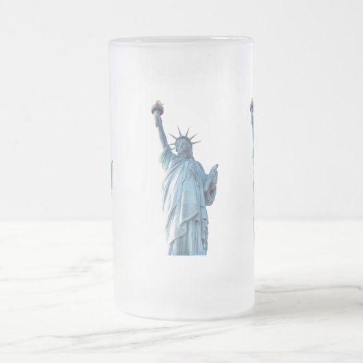 Freiheitsstatue Mattglas Bierglas (Mittel)