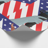 Freiheitsstatue mit amerikanischer Flagge Geschenkpapier