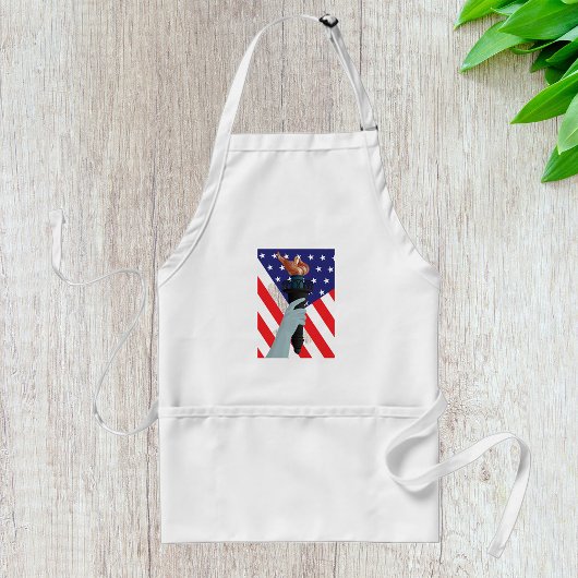 Freiheitsstatue mit amerikanischer Flagge Schürze