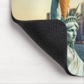 Freiheitsstatue mit Eiscreme Mousepad (Ecke)