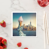 Freiheitsstatue mit Eiscreme Serviette (Beispiel)
