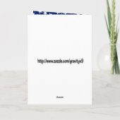 Freiheitsstatue mit Feuerwerk für den 4. Juli Karte (Rückseite)