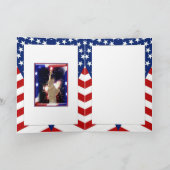 Freiheitsstatue mit Feuerwerk für den 4. Juli Karte (Innenseite)