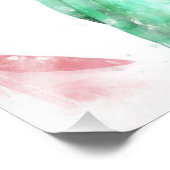 Freiheitsstatue mit Flaggenfarbe Fotodruck (Ecke)