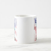 Freiheitsstatue mit Flaggenfarbe Kaffeetasse (Mittel)