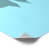 Freiheitsstatue mit New York Skyline Poster (Ecke)