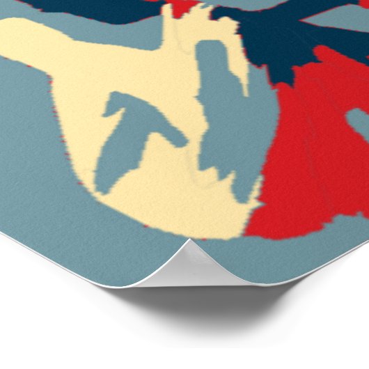 Freiheitsstatue mit Sonnenbrille Poster (Ecke)