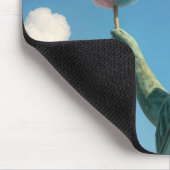 Freiheitsstatue mit Zuckerwatte Mousepad (Ecke)