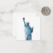 Freiheitsstatue Mitteilungskarte (Vorderseite/Rückseite Beispiel)