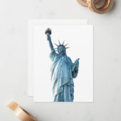 Freiheitsstatue Mitteilungskarte (Vorderseite/Rückseite Beispiel)