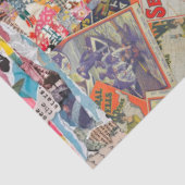 Freiheitsstatue, Mixed Media Collage Art Seidenpapier (Ausschnitt)