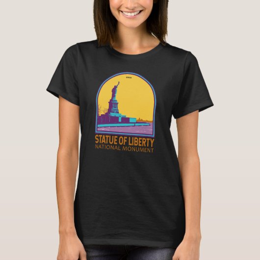 Freiheitsstatue Nationalmonument Liberty Island T-Shirt (Vorderseite)