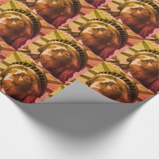 Freiheitsstatue New Yok City Geschenkpapier (Ecke)